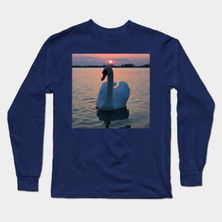 Sunset Swan Long Sleeve T-Shirt